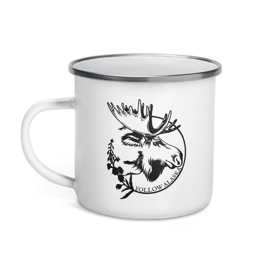 Fireweed Moose Enamel Mug