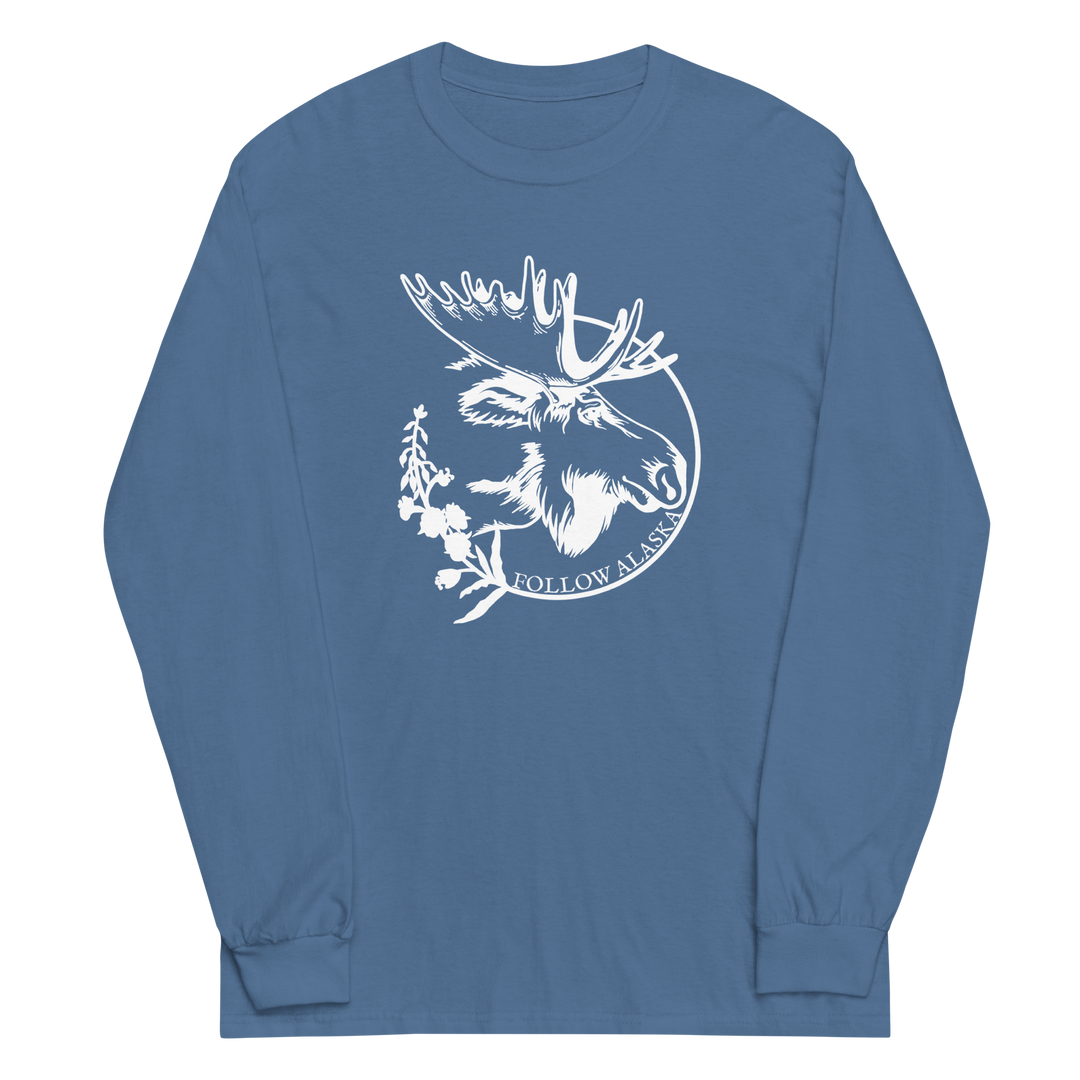 Fireweed Moose Long Sleeve Shirt